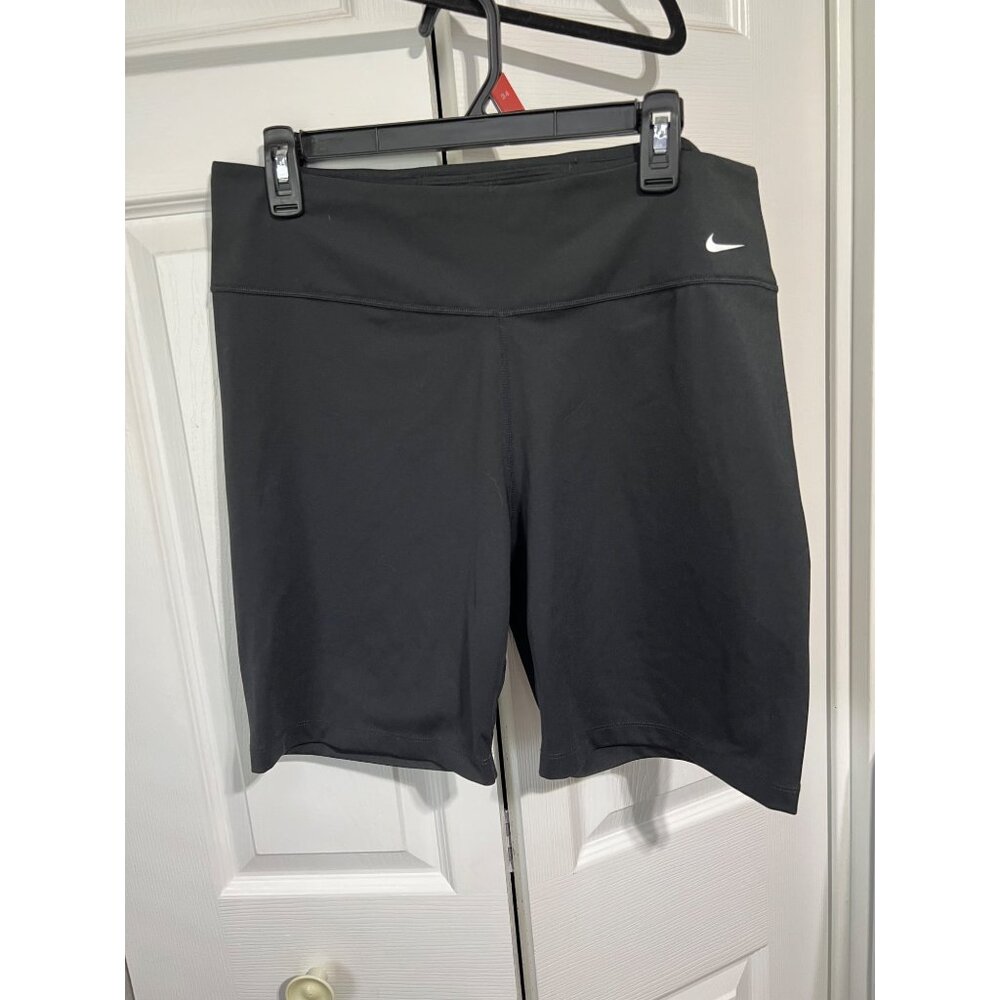 Nike Dri-Fit Womens Black Compression Shorts XL Athletic Workout Activewear